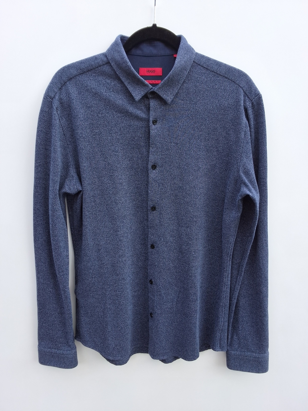 Hugo Boss Men's Textured Indigo Button-Down Shirt